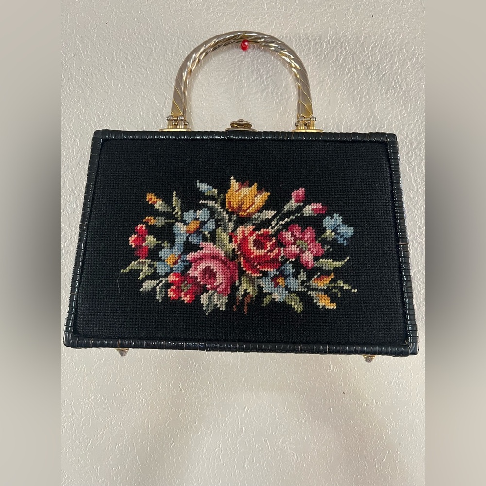 Vintage Guild Creations Basketweave Handbag